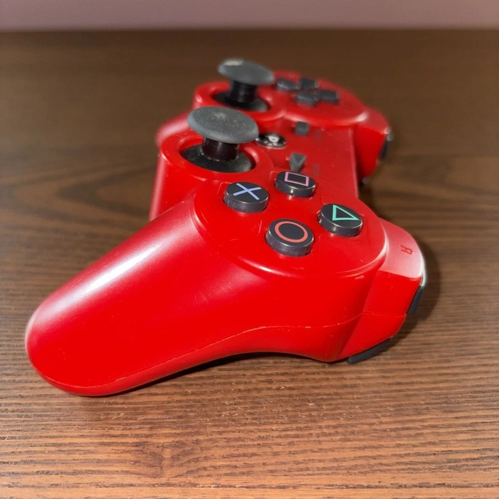 Sony PlayStation PS3 Red DualShock 3‎ Controller CECHZC2U A1 Wireless OEM TESTED